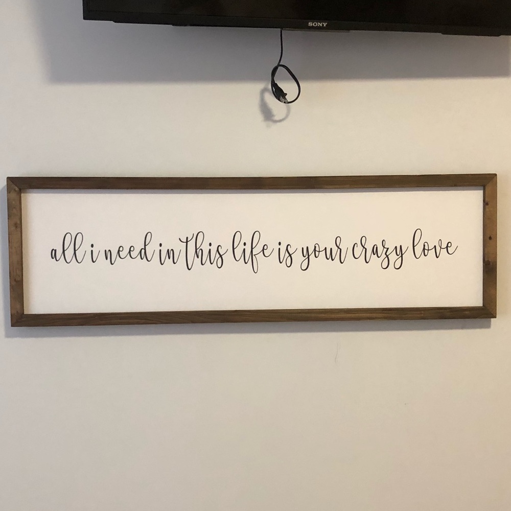 Wood lyric sign wall decor/ sign